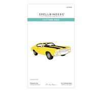 Spellbinders Matrice de découpe gravée Muscle Car de la collection Classic Road Legends par Mindy Eggen