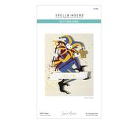 Spellbinders Matrice de découpe gravée Wild Joker par Jaycee Gaspar