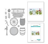 Spellbinders Matrice de découpe rustique de la collection Country Garden par Annie Williams, métal, ONE
