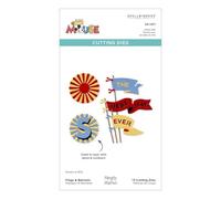 Spellbinders Matrices de découpe avec drapeaux et bannières de la collection The Say Cheese Classic Mouse