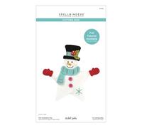 Spellbinders Matrices de découpe en forme d'étoile de bonhomme de neige de la collection Stitch & Create par Nicole Spohr, métal, ONE