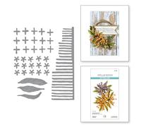 Spellbinders Matrices de découpe gravées d'asclépiade de la collection Through The Meadow par Susan Tierney-Cockburn