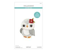 Spellbinders Matrices de découpe en Feutre Motif Hibou des neiges de la Collection Felt Stitch & Create par Nicole Spohr, métal, Un