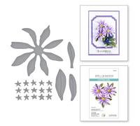 Spellbinders Matrices de découpe gravées Lavender Mountain Daisy de la collection Through The Meadow par Susan Tierney-Cockburn