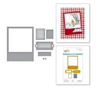 Spellbinders Matrices de découpe gravées Memory Frames de la collection The Say Cheese Classic Pooh en collaboration avec des histoires simples