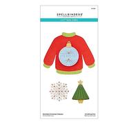 Spellbinders Matrices de découpe gravées pour pull de Noël de la collection de Noël