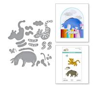 Spellbinders Matrices de découpe gravées Tigrou & Bourriquet de la collection The Say Cheese Classic Pooh en collaboration avec des histoires simples