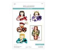 Spellbinders Matrices de découpe réversibles Royal Court de la collection Jack of All Trades par Jaycee Gaspar