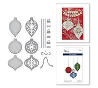 Spellbinders Matrices de découpe vintage ornementales gravées de la collection Timeless Trees par Simon Hurley