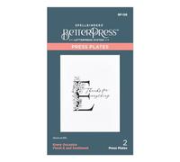 Spellbinders Plaque de presse, métal, une