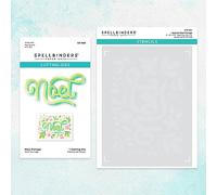 Spellbinders Pochoir et matrice Noel Foliage, transparent et métal