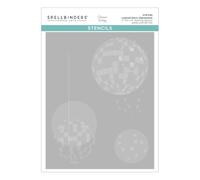 Spellbinders Pochoirs Disco Impressions en couches de la collection Shine Bright par Carissa Wiley, 12,1 x 15,2 cm.