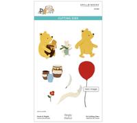 Spellbinders Pochoirs gravés Pooh & Porcinet de la collection The Say Cheese Classic Pooh en collaboration avec des histoires simples