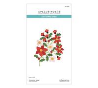 Spellbinders Poinsettia S4-1366 Matrices de découpe gravées par pulvérisation de la maison pour les fêtes