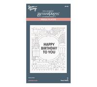 Spellbinders Press Plate & Die Set By Simon Hurley-Birthday Bash