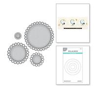 Spellbinders Rings Around the Circle Truly Yours Collection Matrice de découpe en métal