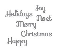 Spellbinders S2-118 Matrice de découpe D-Lites, sentiments de vacances, métal, Divers