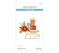 Spellbinders S4-1358 Delivering Joy Sleigh Matrices de découpe gravées de la collection Handmade Holidays