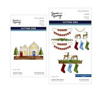 Spellbinders Simon Hurley Matrice de découpe Motif village et décorations