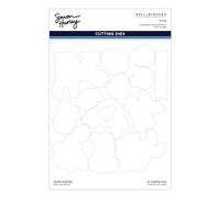 Spellbinders Simon Hurley Matrices de découpe en métal pour timbres assortis Motif fleurs