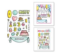 Spellbinders Stampendous FransFormer™ Tampons transparents d'anniversaire