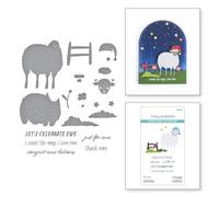 Spellbinders The On The Farm Collection Tampon et matrice de découpe Motif mouton