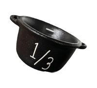 Spellbinding Witches Chaudron Outils de cuisson 4 pièces Halloween Ensemble de mesure pour friandises courants d'air et cadeaux à thème Halloween Chaudron cuillères à mesurer