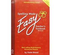 Spelling Made Easy Revised A4 Text Book Introductory Level: Introductory: Teacher TextBook - [Version Originale] Inconnu (Auteur)