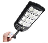 Spelonify Applique murale solaire d'extérieur 720 LED avec détecteur de mouvement, projecteur de sécurité étanche, 3 modes de luminosité pour cour, terrasse, allée (B)