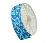 Spelonify Bande de guidon en polyuréthane antidérapant avec noyau EVA absorbant les chocs, bande élastique pour vélo de route et VTT, résistant à la transpiration (noir gris)