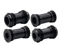 Spelonify Boîtier de pédalier en alliage d'aluminium avec ensemble de roulements à roulement, 86 mm-92 mm, coque de 47 mm de diamètre intérieur, gobelets filetés usinés pour essieu de vélo de route (A