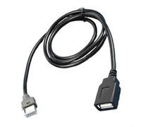 Spelonify Câble adaptateur 4 broches vers USB femelle pour voiture 307 408 et Citroën pour C4 C5 B50 RD9 - Guide interface audio USB voiture - 120 cm - Noir