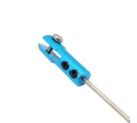 Spelonify Chape d'extrémité de barre de direction en aluminium pour avion télécommandé, bateau, usiné CNC, trou de 2 mm (bleu)