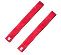 Spelonify Ensemble de ceintures de classement de taekwondo en coton pour arts martiaux pour entraînement de karaté et pratique du dojo, ceinture colorée de 280 cm pour adultes et (rouge)