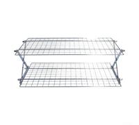 Spelonify Étagère à épices pliable en fer et grille de refroidissement à pain, organiseur de cuisine multi-usage pour comptoir ou armoire, étagère de rangement en métal robuste pour bocaux et