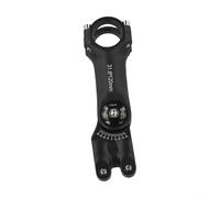 Spelonify Extension de guidon de vélo réglable en alliage d'aluminium - Réglable en hauteur - 31,8 mm - Potence de vélo avec vis de fixation - Noir (31,8 x 120)