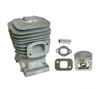 Spelonify Kit cylindre de tronçonneuse 41 mm pour CS4200 CS3700 ZM4000, piston de reconstruction de moteur en métal et ensemble avec roulements et joints, assemblage de 14 pièces (8 pièces)
