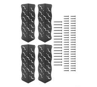 Spelonify Kit de cadre de jardin en métal robuste, support d'angle en acier au carbone pour lit de jardin surélevé de 50,8 à 61 cm, connecteur résistant aux intempéries avec vis pour un assemblage