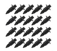 Spelonify Lot de 20 rivets en plastique noir de 6 mm pour carénage et panneau de garniture pour moto et automobile, compatibles avec carénage Suzuki et Toyota