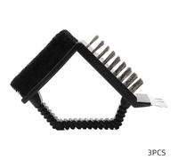 Spelonify Lot de 3 brosses de nettoyage en fil d'acier pour barbecue avec éponge, dissolvant de graisse et grille d'angle droit pour barbecue multi-usages