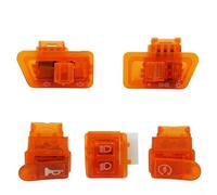 Spelonify Lot de 5 interrupteurs de guidon habituels pour cyclomoteur GY6 DIO50 - Cluster de contrôle ABS avec clignotant (orange)