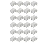 Spelonify Lot de 6 couvre-poteaux de clôture de piscine en polypropylène blanc pour poteaux carrés de pouces, sécurité de piscine hors sol compatible avec JW Esther Williams, protection lisse de