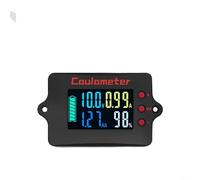 Spelonify Moniteur de batterie équipé d'un shunt 100 A pour systèmes 8-120 V CC avec estimation de la capacité restante en temps réel et lectures de puissance KW (écran couleur)