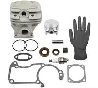 Spelonify MS240 Kit de cylindre et piston pour reconstruction de moteur de tronçonneuse, manchon en aluminium de haute qualité avec joints, pièces de rechange pour outils forestiers, argent (C)