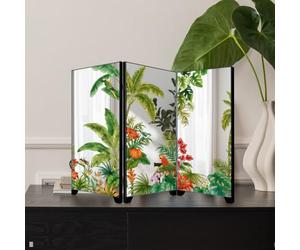 Spelonify Paravent de table pliable en acrylique de style chinois, séparateur de pièce pliable pour la maison, le bureau, étagère, noir, 23 x 11 cm (D)