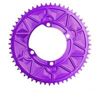 Spelonify Plateau de pédalier simple pour vélo de route BCD110 mm 4 boulons étroits et larges en alliage d'aluminium usiné CNC Violet R7000 R8000 R9100 (46T)