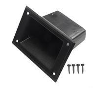 Spelonify PS12981 Lot de 2 poignées de haut-parleur encastrées pour caisson de basses de scène, très résistantes, système de sonorisation, montage sécurisé, noir