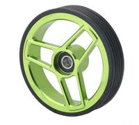 Spelonify Roues de rechange de 68 mm de large, poulies en alliage d'aluminium pour roues à roulement lisse, anneau en caoutchouc épais, pliable, guide de dérailleur de vélo résistant à l'usure (rouge)