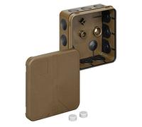 Spelsberg 2 K-12-l/BR en polypropylène (PP), Thermoplastic elastomer (TPE) Electrical Junction Box - Electrical Junction Boxes (Brown, 85 mm, 85 mm, 37 mm)