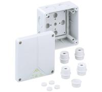 Spelsberg Abox 060L Boîte de jonction vide Gris | Boîtier de dérivation étanche IP65 pour installation électrique, 1 pièce, dimensions 110x110x67 mm, coloris gris